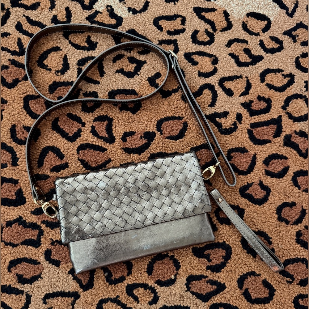 Bottega Giotti Intracciato Bronze crossbody bag